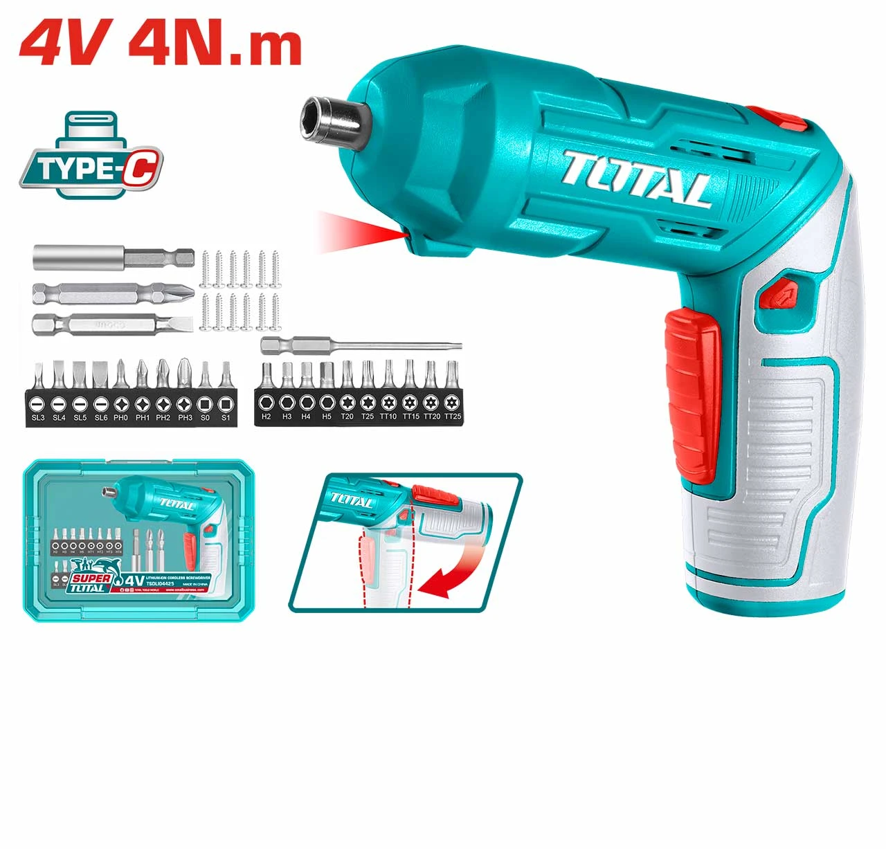 مفك كهربائي 4V (مفرجا)