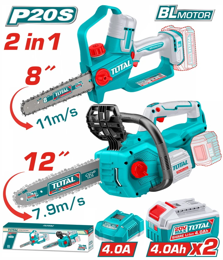 طقم منشار حطب عدد 2 20V